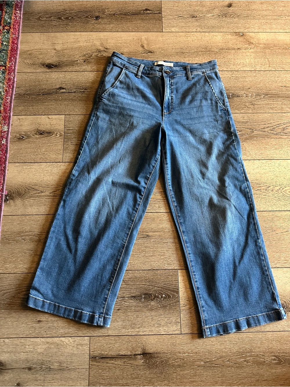 Ella Moss Wide-Leg Jeans in Medium Blue Wash